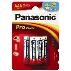 Panasonic AAA bat Alkaline 4+2шт Pro Power (LR03XEG/6B2F)