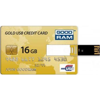 GOODRAM 16 GB Gold Credit Card PD16GH2GRCCPR9 - зображення 1