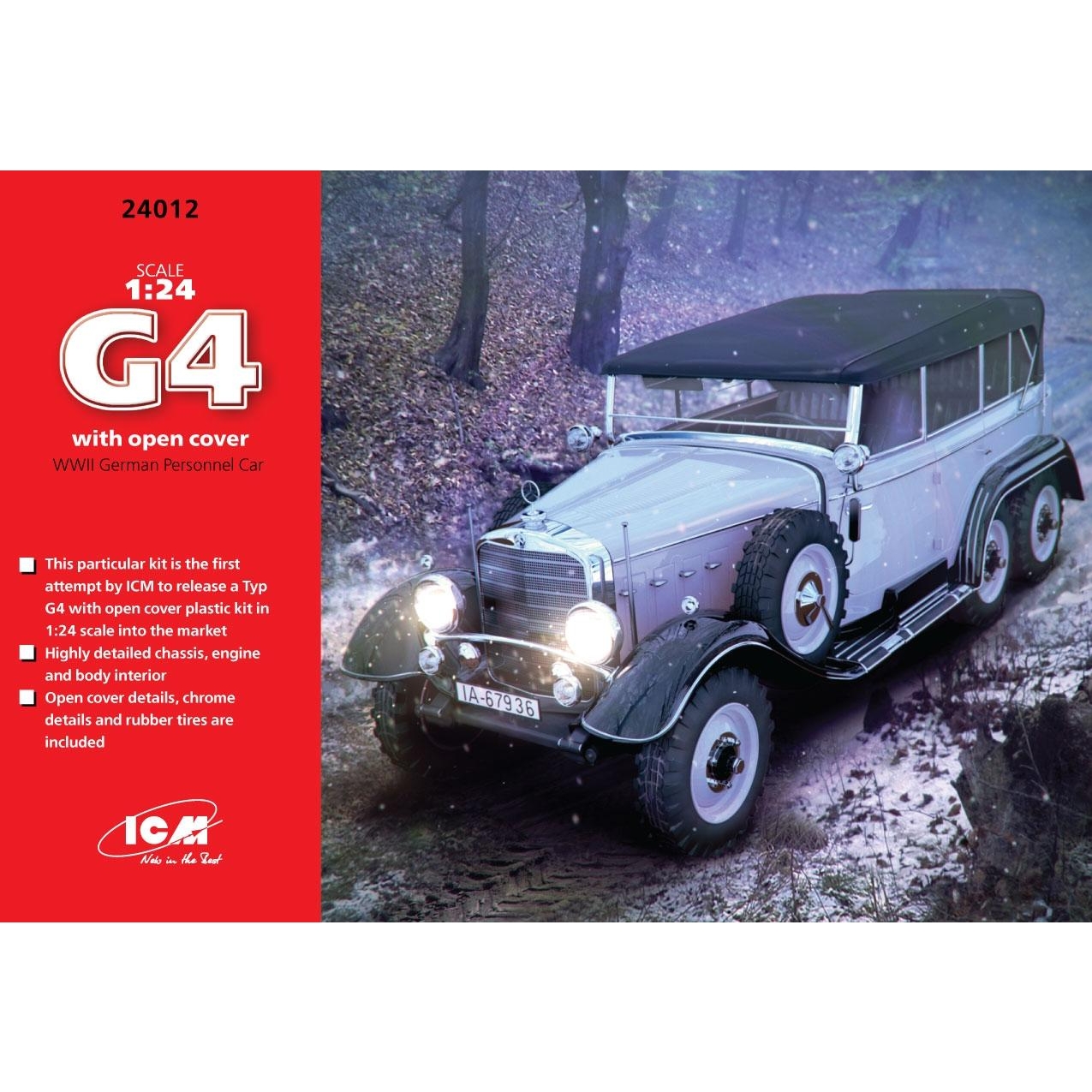 ICM Typ G4 II MB 1:24 со съемным тентом (ICM24012) - зображення 1