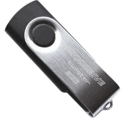 GOODRAM 64 GB Twister UTS2 Black USB 2.0 (UTS2-0640K0R11) - зображення 1
