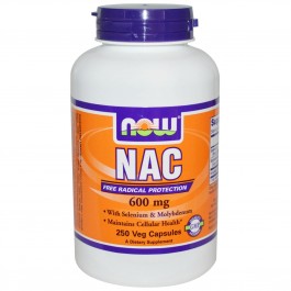 Now NAC 600 mg Veg Capsules 250 caps