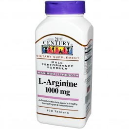 21st Century L-Arginine 1000 mg 100 tabs