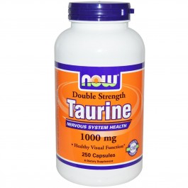 Now Taurine Double Strength 1000 mg Veg Capsules 250 caps