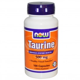 Now Taurine 500 mg 100 caps
