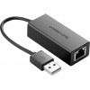 UGREEN CR110 USB Ethernet адаптер 100mbps black (20254) - зображення 1