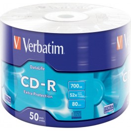 Verbatim CD-R 700MB 52x Bulk 50шт (43787)
