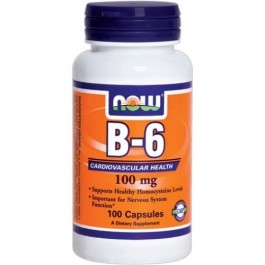 Now Vitamin B-6 100 mg 100 caps