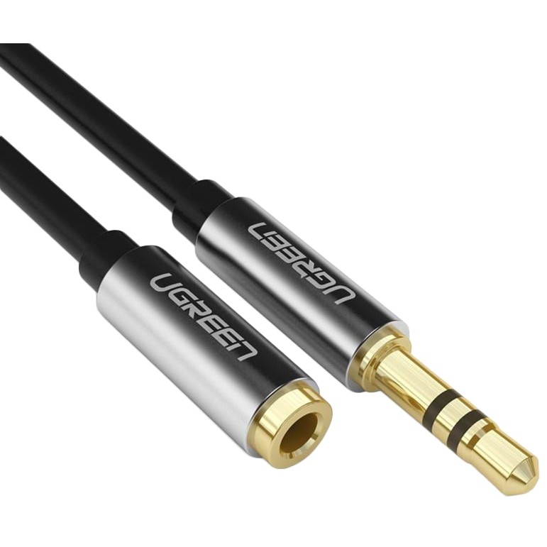 UGREEN AV118 3.5mm Male to 3.5mm Female Extension Cable mini-jack 3.5 мм 2м Gray (10594) - зображення 1