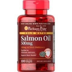 Puritan's Pride Omega-3 Salmon Oil 500 mg 100 caps