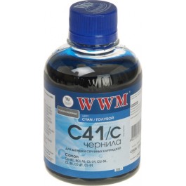 WWM Чернила для Canon CL-41C/ 51C/ CLI-8C 200г Водорастворимые Cyan (C41/C)