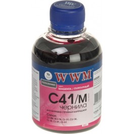 WWM Чернила для Canon CL-41C/ 51C/ CLI-8C 200г Водорастворимые Magenta (C41/M)