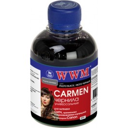 WWM Чернила CARMEN для Canon 200г Photo Black Водорастворимые (CU/PB)