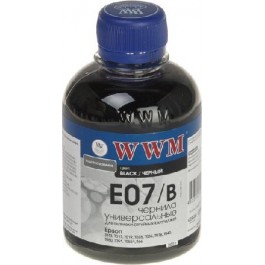 WWM Чернила для Epson Stylus C42/C48/C62 200г Black Водорастворимые (E07/B)