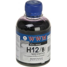WWM Чернила для HP №10/11/12 200г Black Водорастворимые (H12/B)