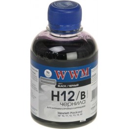   WWM Чернила для HP №10/11/12 200г Black Водорастворимые (H12/B)