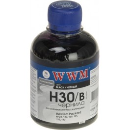   WWM Чернила для HP №21/121/122 200г Black Водорастворимые (H30/B)