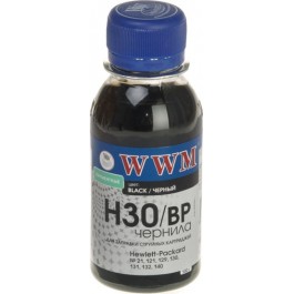 WWM Чернила для HP №21/121/122 100г Black Пигментные (H30/BP-2)