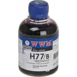   WWM Чернила для HP №177/84 200г Black Водорастворимые (H77/B)