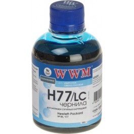   WWM Чернила для HP №177/84 200г Light Cyan Водорастворимые (H77/LC)