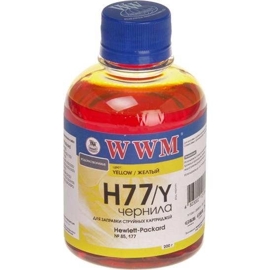 WWM Чернила для HP №177/84 200г Yellow Водорастворимые (H77/Y) - зображення 1