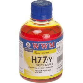   WWM Чернила для HP №177/84 200г Yellow Водорастворимые (H77/Y)