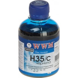 WWM Чернила для HP №22/134/121 200г Cyan Водорастворимые (H35/C)