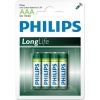 Philips AAA bat Carbon-Zinc 4шт LongLife (R03L4B/10) - зображення 2