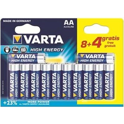 Varta AA bat Alkaline 8+4шт HIGH ENERGY (04906121472) - зображення 1