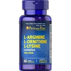 Puritan's Pride L-Arginine L-Ornithine L-Lysine 60 caps