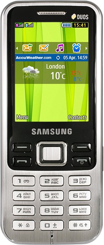 Samsung C3322 (Metallic Black) - зображення 1