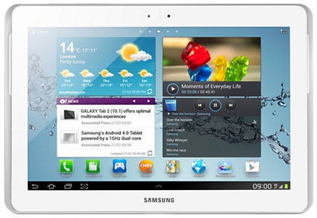 Samsung Galaxy Tab 2 10.1 32GB P5100 White - зображення 1