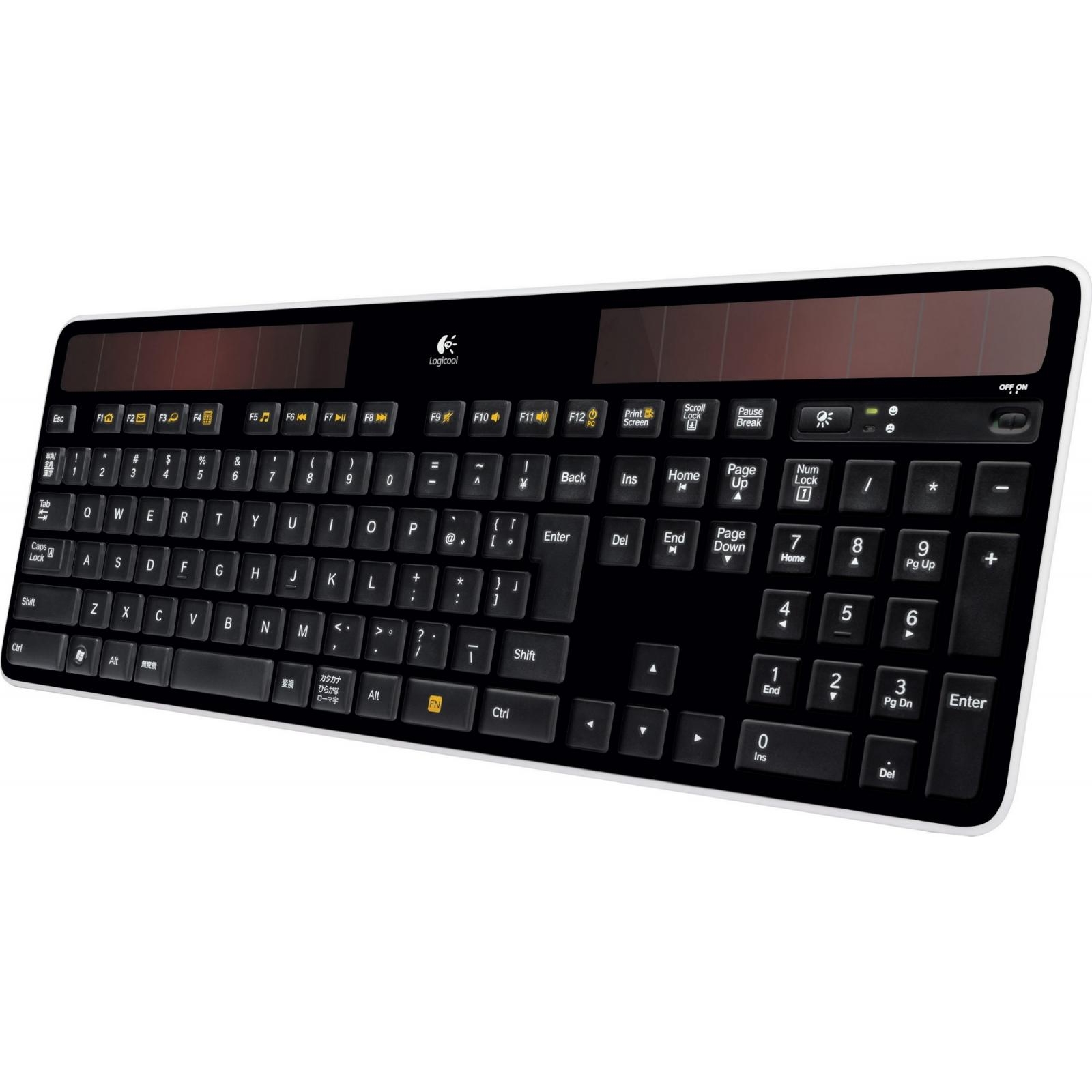 Logitech K750 Wireless Solar Keyboard Black (920-002938) - зображення 1