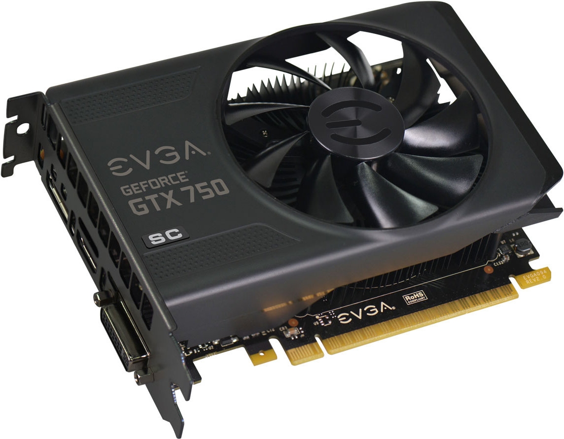 EVGA GeForce GTX 750 02G-P4-2754-KR купить в интернет-магазине: цены на  видеокарта GeForce GTX 750 02G-P4-2754-KR - отзывы и обзоры, фото и  характеристики. Сравнить предложения в Украине: Киев, Харьков, Одесса,  Днепр на Hotline.ua