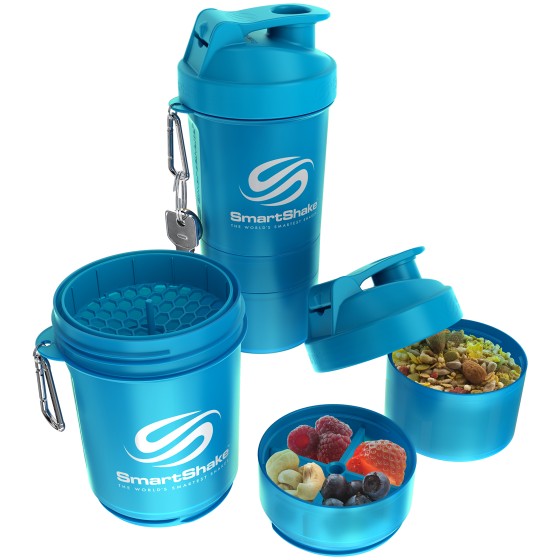 SmartShake Original neon blue 600 ml (20 oz) - зображення 1