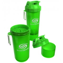 SmartShake Slim neon green 500 ml (17 oz)