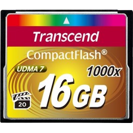 Transcend 16 GB 1000X CompactFlash Card TS16GCF1000