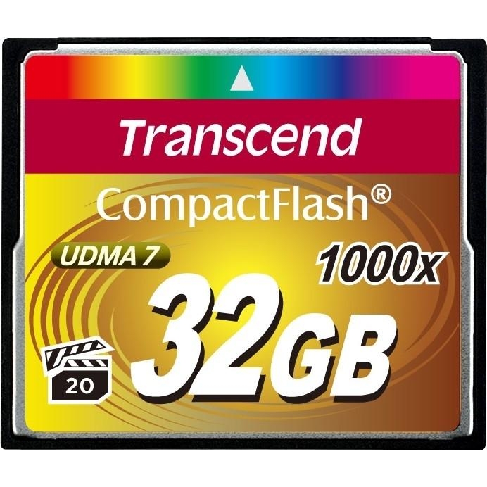 Transcend 32 GB 1000X CompactFlash Card TS32GCF1000 - зображення 1