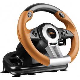 Speed-Link DRIFT O.Z. Racing Wheel PC, black-orange (SL-6695-BKOR-01)