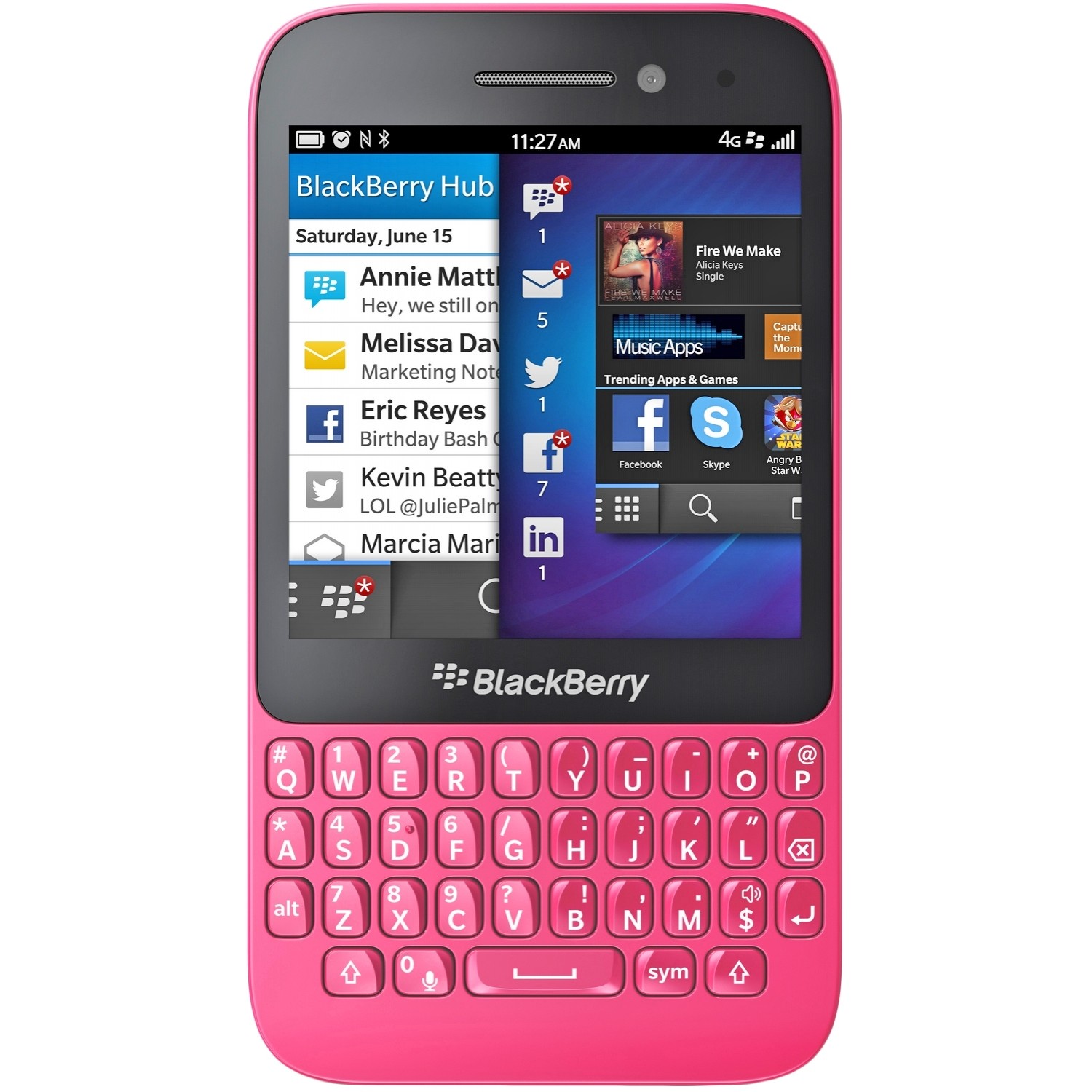 BlackBerry Q5 (Pink) купить в интернет-магазине: цены на смартфон Q5 (Pink)  - отзывы и обзоры, фото и характеристики. Сравнить предложения в Украине:  Киев, Харьков, Одесса, Днепр на Hotline.ua