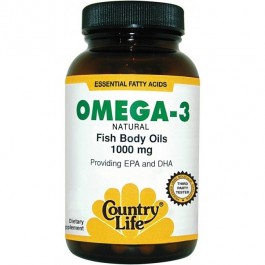 Country Life Omega-3 1000 mg Fish Oil 100 caps