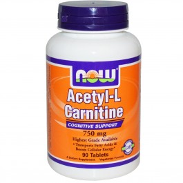 Now Acetyl-L-Carnitine 750 mg 90 tabs