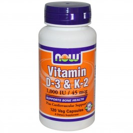Now Vitamin D-3 & K-2 120