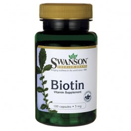 Swanson Biotin 5,000 mcg 100 caps