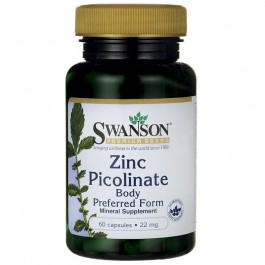 Swanson Zinc Picolinate Body Preferred Form 60 caps