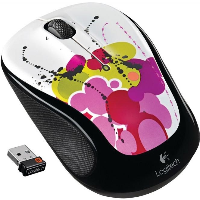 Logitech M325 Wireless Mouse White Ink Trail - зображення 1