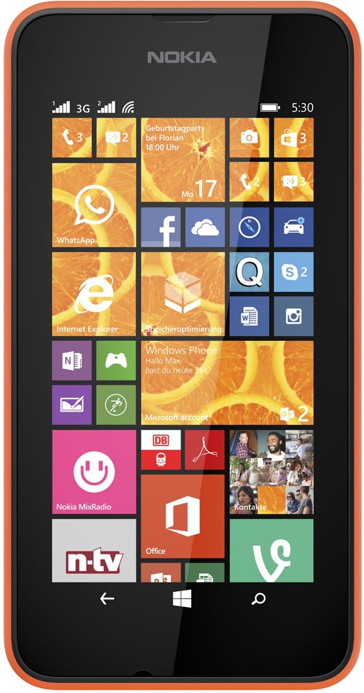 Nokia Lumia 530 Dual SIM (Orange) - зображення 1