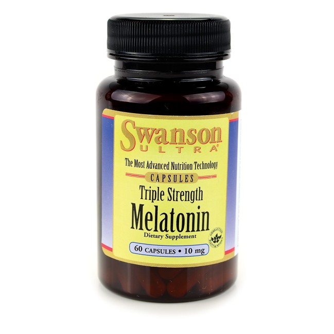 Swanson Triple Strength Melatonin 10 mg 60 caps - зображення 1