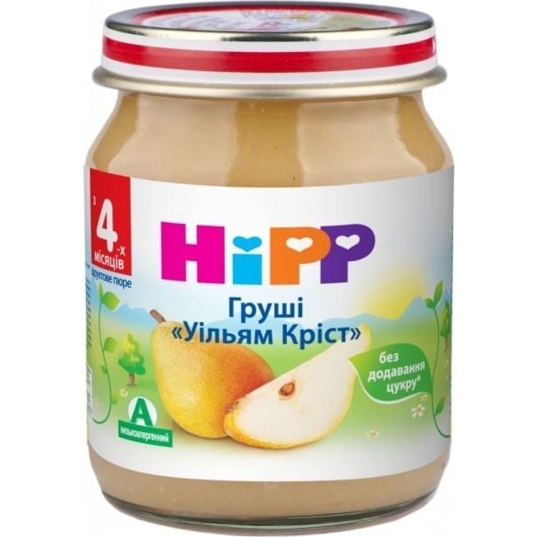 Hipp Пюре груша Уильям Крист 125г - зображення 1