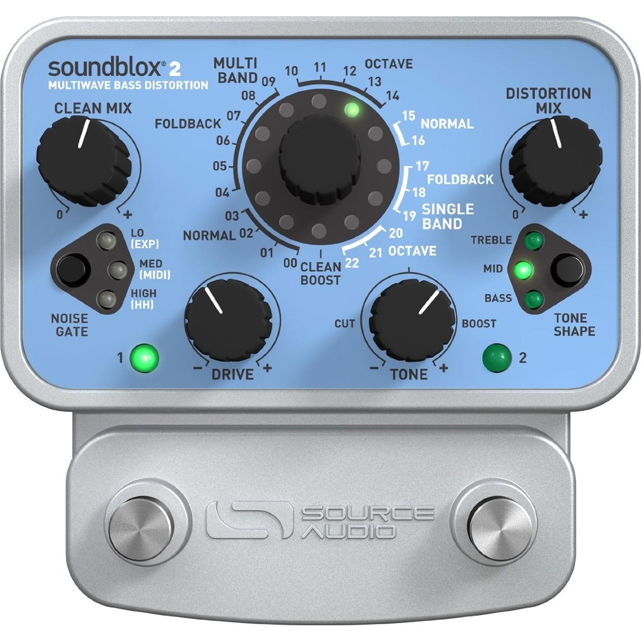 SourceAudio Soundblox 2 Multiwave Bass Distortion SA221 - зображення 1