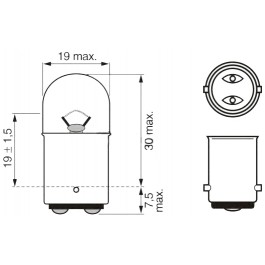   Bosch BA15d 24V 5W (1987302527)